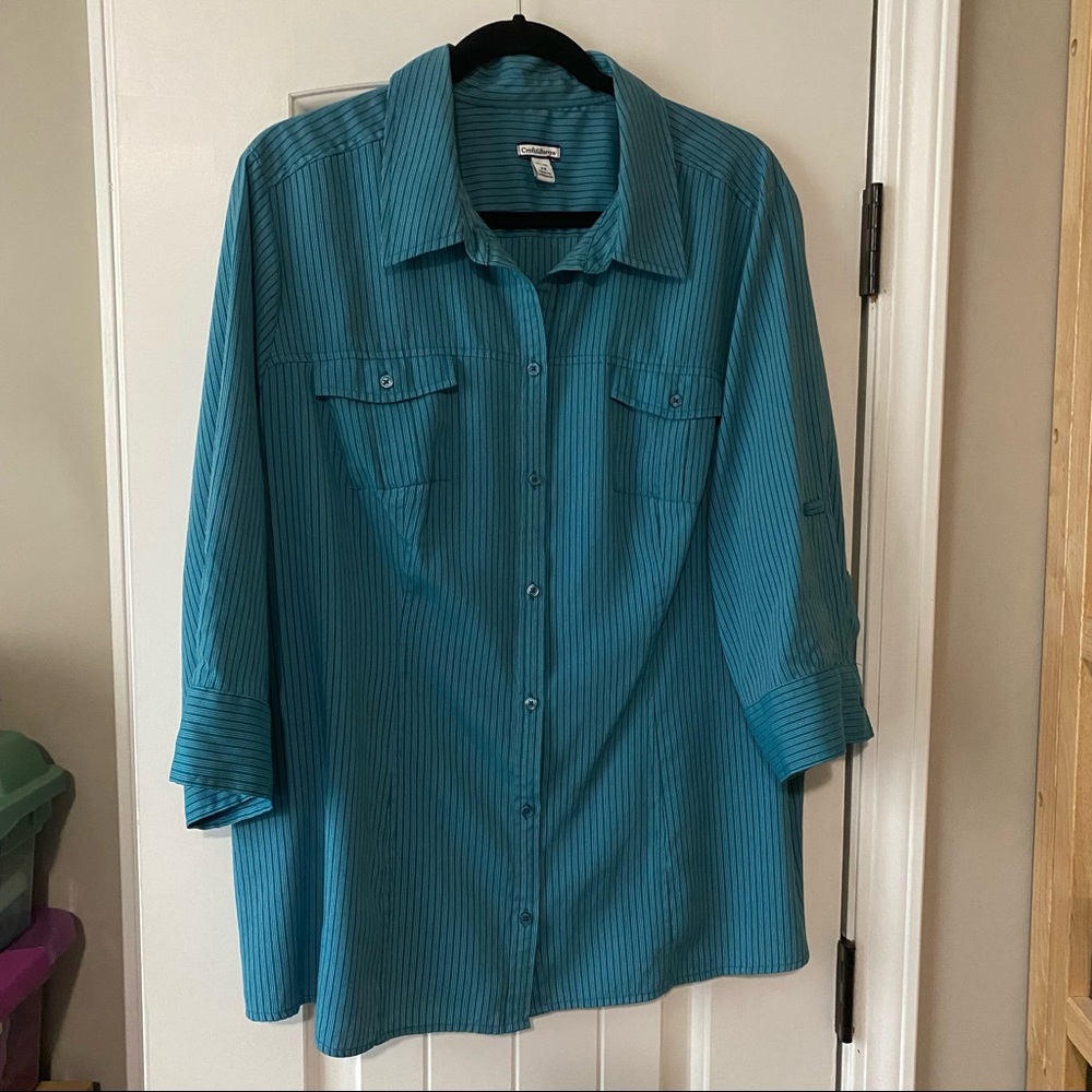 Croft & Barrow Woman long-sleeved (convertible) blouse size 2X